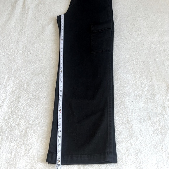 Mother Straight‎ Up Rambler Cargo Skim Jeans Black Size 33 NWT - Picture 5 of 15